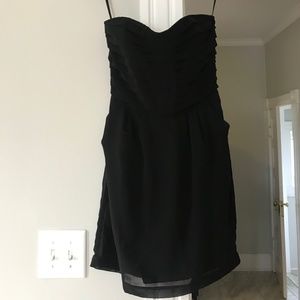 Black Strapless Mini Dress